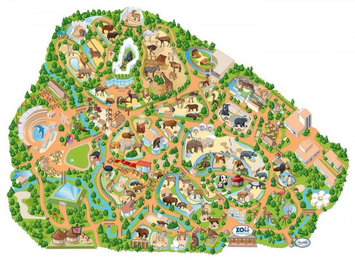 mapa Madridu zoo