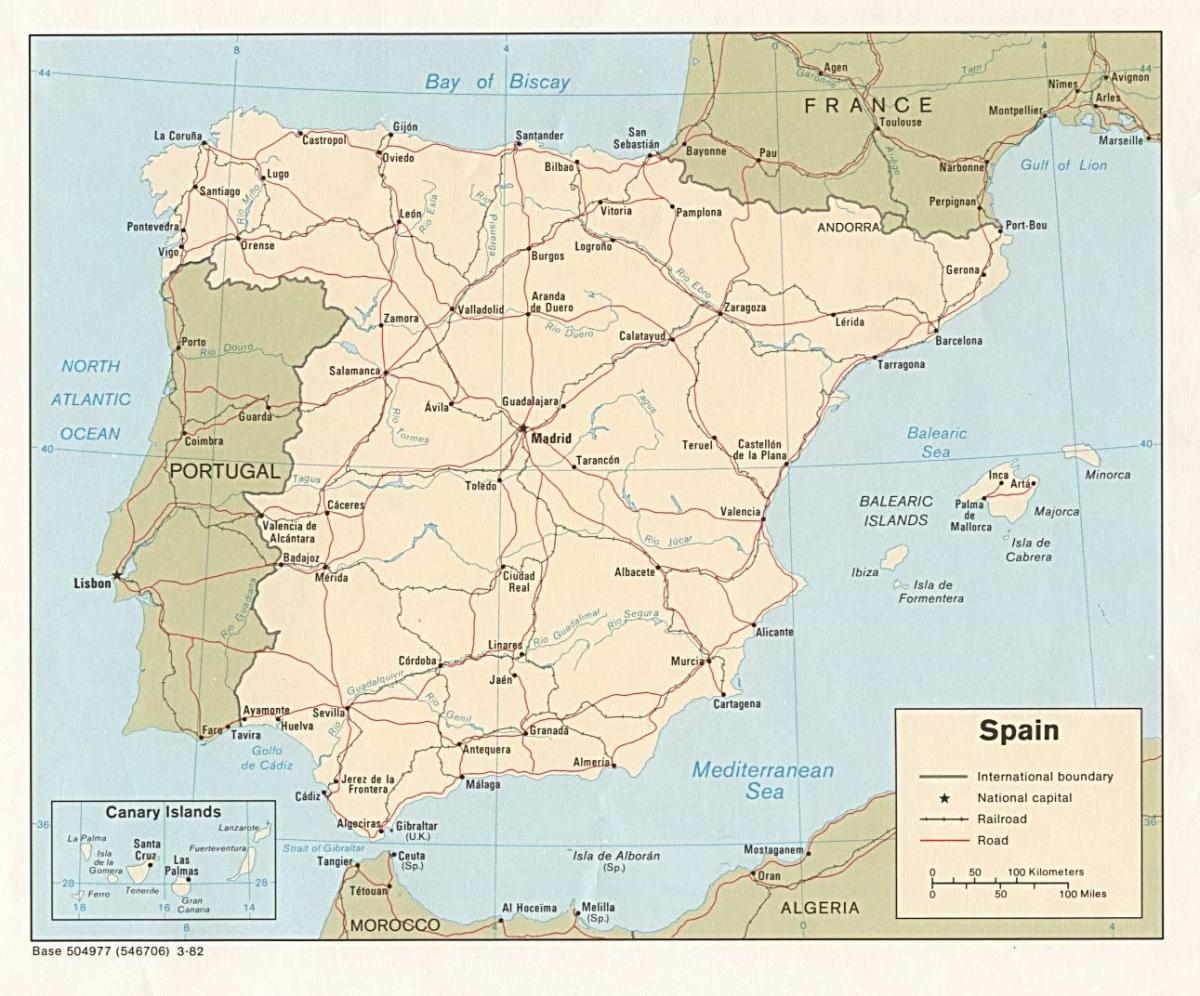 Madrid na mapi