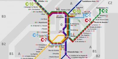 Mapa Madridu atocha željeznička stanica