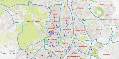 Mapa Madridu barrios