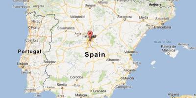 Mapa je iz Španije pokazuje Madridu