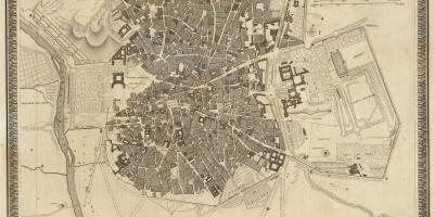 Mapa Madridu stari grad
