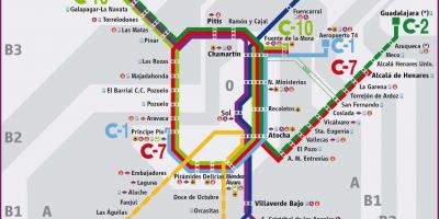 Madrid ogradu mapu