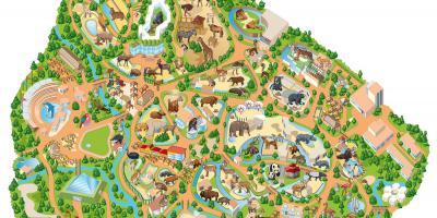 Mapa Madridu zoo