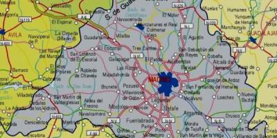 Mapa Madridu