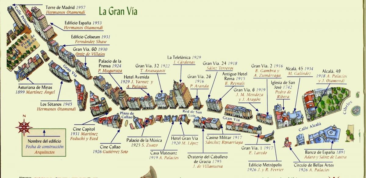 mapa baka preko Madridu
