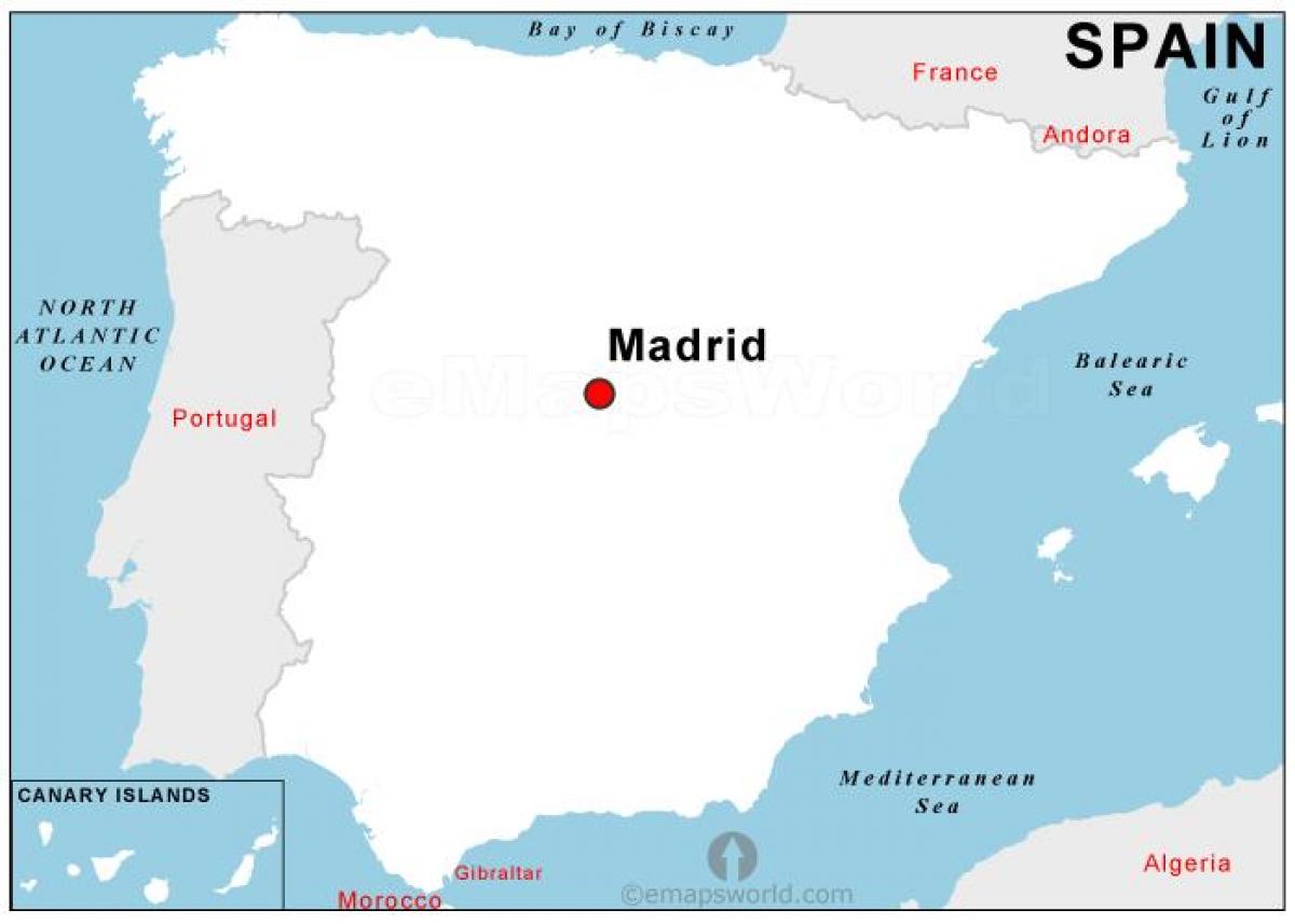 mapa kapitala od Španije