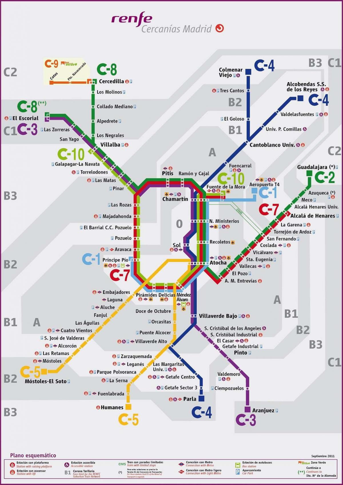 Madrid ogradu mapu