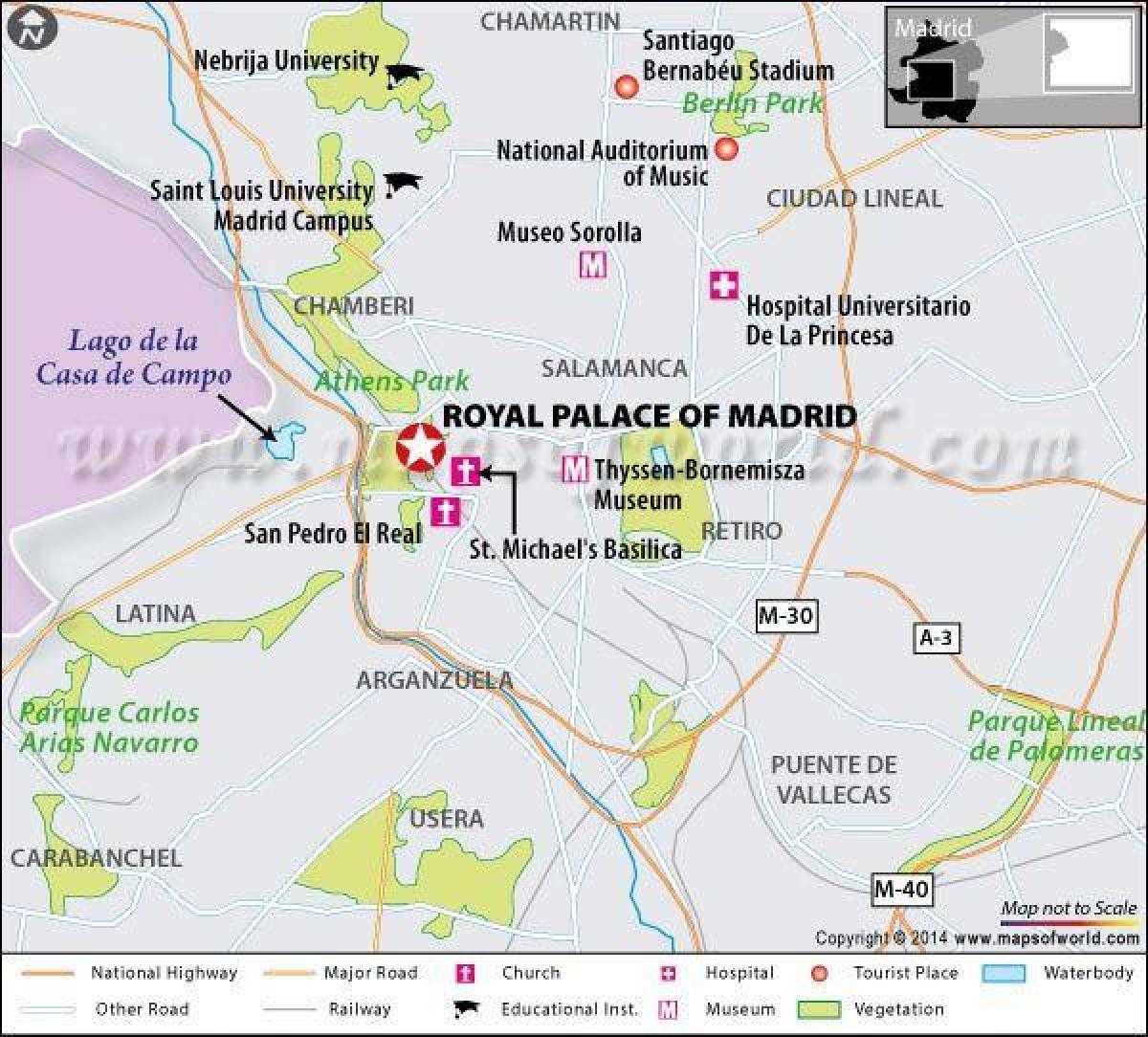 karta za real Madrid lokacija