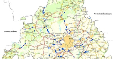 Mapa Madridu put