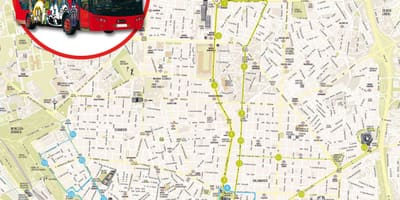 Madrid razgledanje autobus mapu